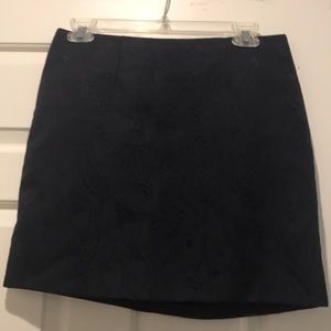 Blue mini skirt